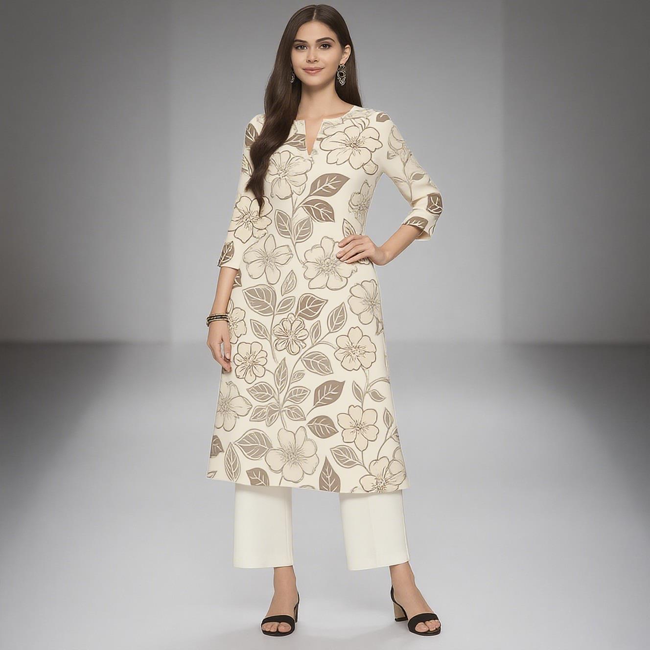 Ethnic Fashion Kurtis - Muslim Women's Kurt Casual Fashion Dress