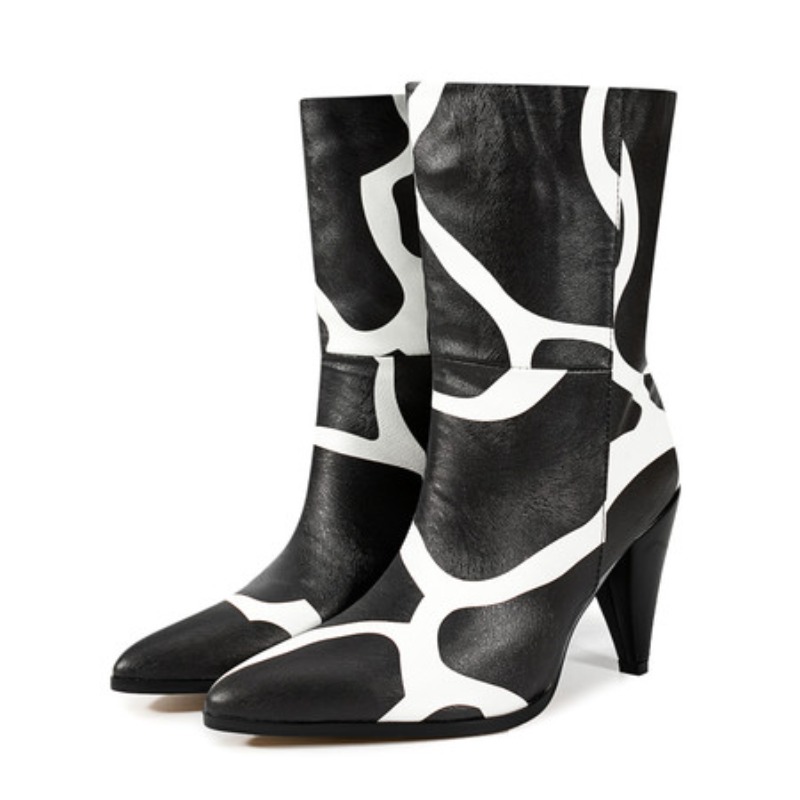 Ethnic Fashion Runway - Bicolor Spike Hakken Trek Mode Laarzen