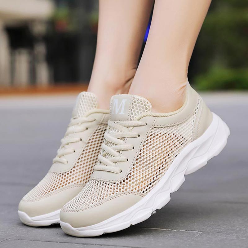 Ethnic Music For Fashion Show - Zomer Ademende Sneakers Vrouwen Mesh Dames