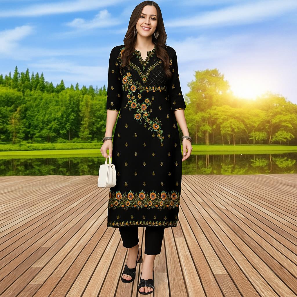 Ethnic Fashion Kurtis - Moslim Kurtta dames modieuze comfortabele Kurt-jurk