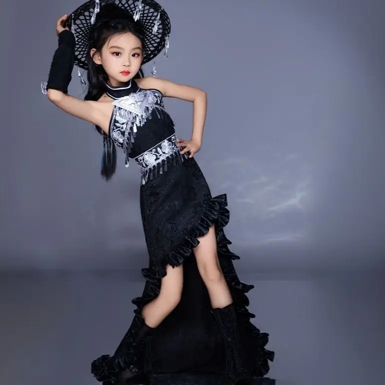 Ethnic Fashion Runway - Kinderpak Trailing Rok Chinese Etnische Minderheidskleding
