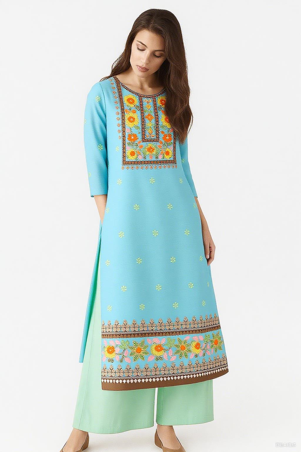 Ethnic Fashion Kurtis - Muslim Kurt Women's Fashion Ethnic Vestiti