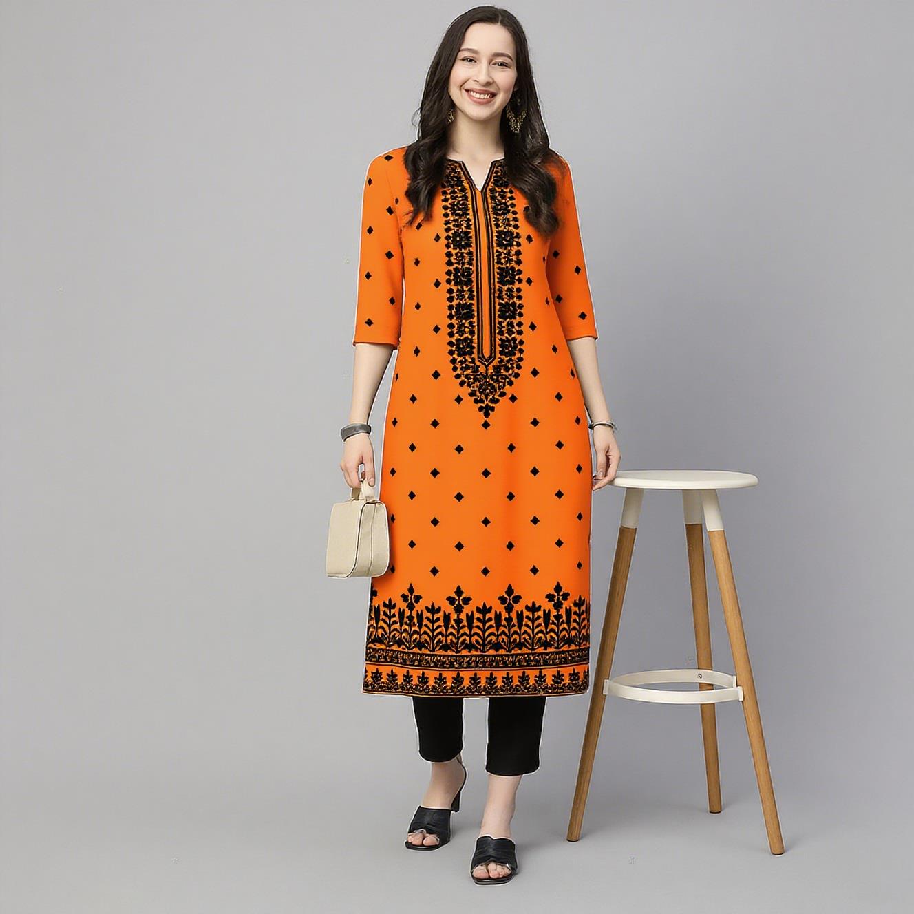 Moslim Kurt Bloemen Damesmode  - Ethnic Fashion Kurtis recensie en prijs