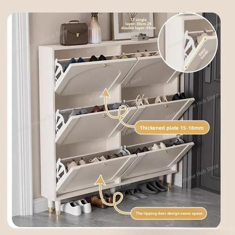 Crèmekleurige schoenenkast in  - Ethnic Styling Tips recensie en prijs