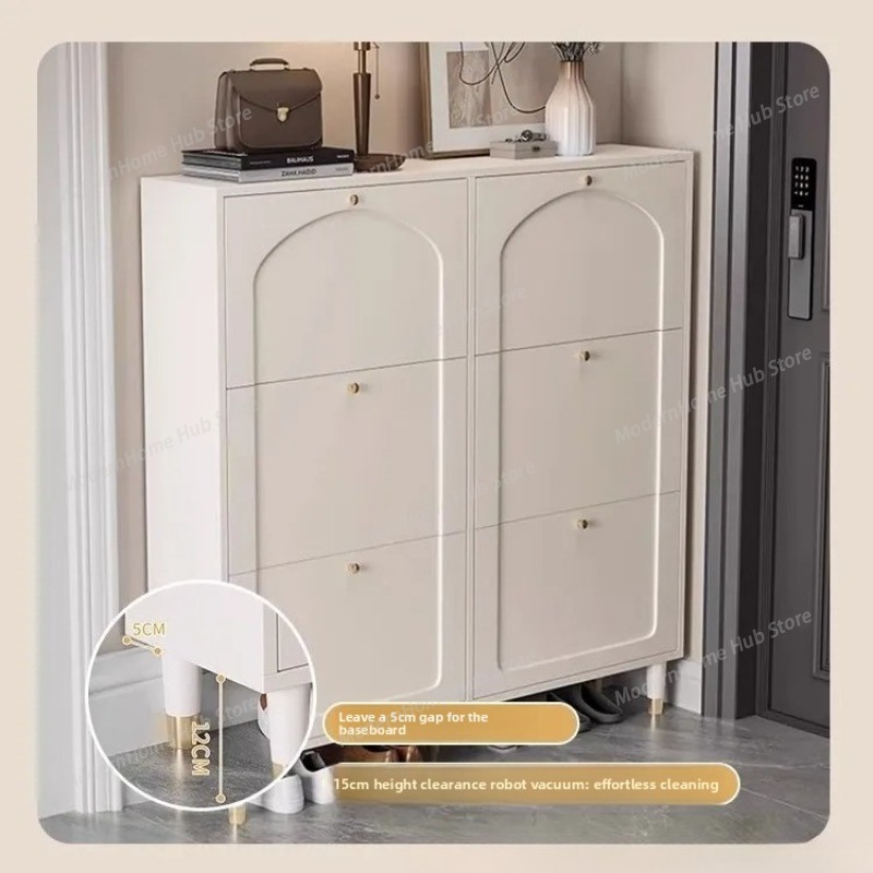 Crèmekleurige schoenenkast in  - Ethnic Styling Tips recensie en prijs