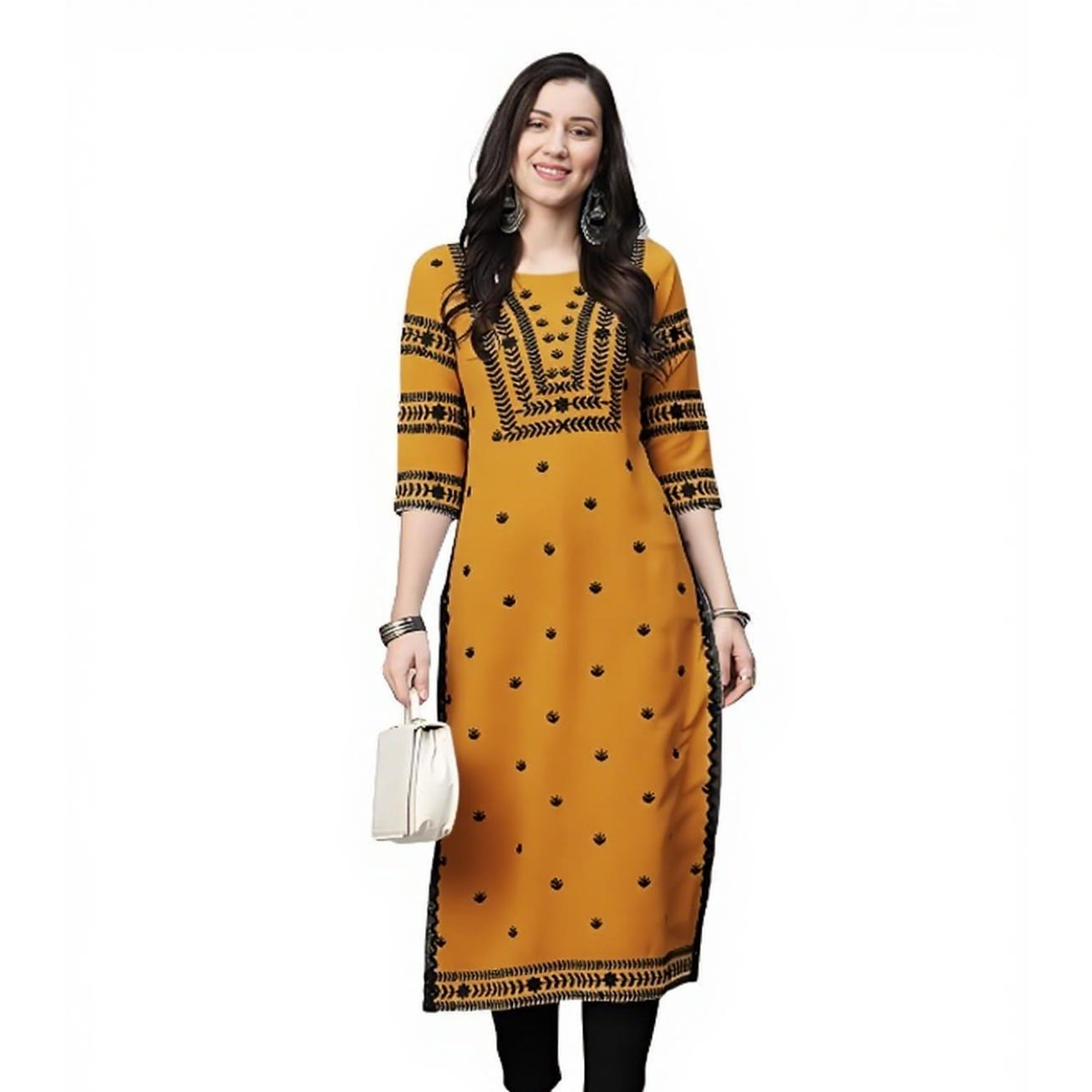 Moslim Kurt Bloemen Damesmode  - Ethnic Fashion Kurtis recensie en prijs