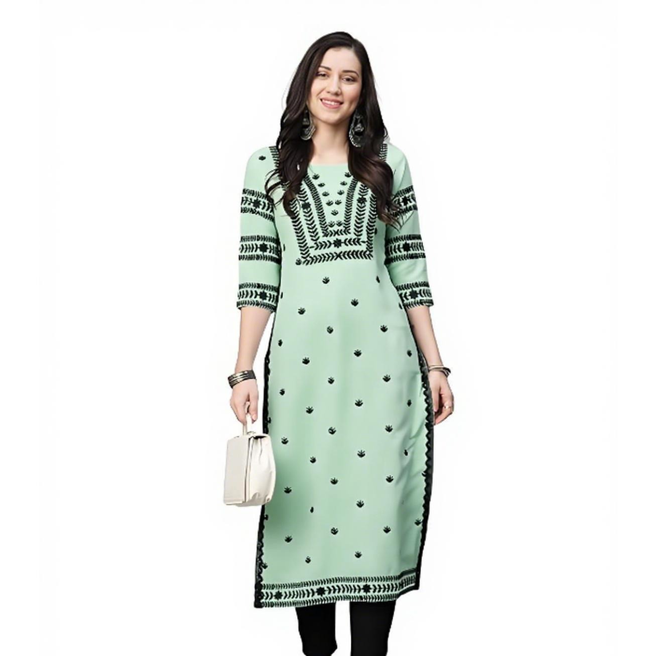 Moslim Kurt Bloemen Damesmode  - Ethnic Fashion Kurtis recensie en prijs