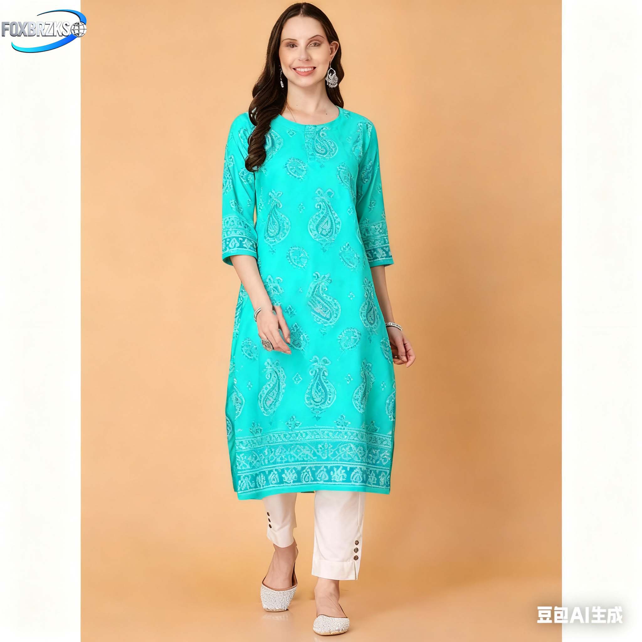 Nationale stijl Kurt Damesmode - Ethnic Fashion Kurtis recensie en prijs