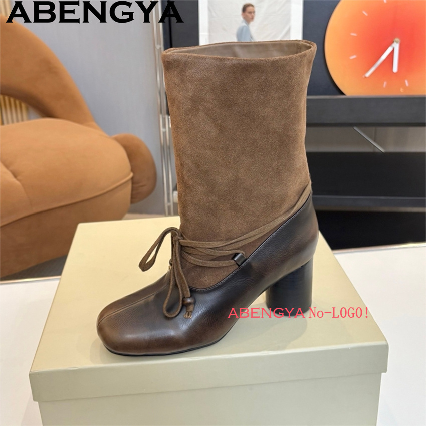 ABENGYA Chunky Heel Mid Calf B - Ethnic Fashion Week recensie en prijs