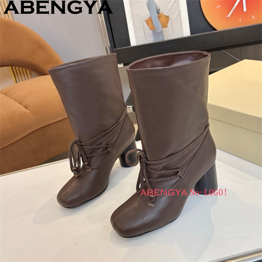 ABENGYA Chunky Heel Mid Calf B - Ethnic Fashion Week recensie en prijs