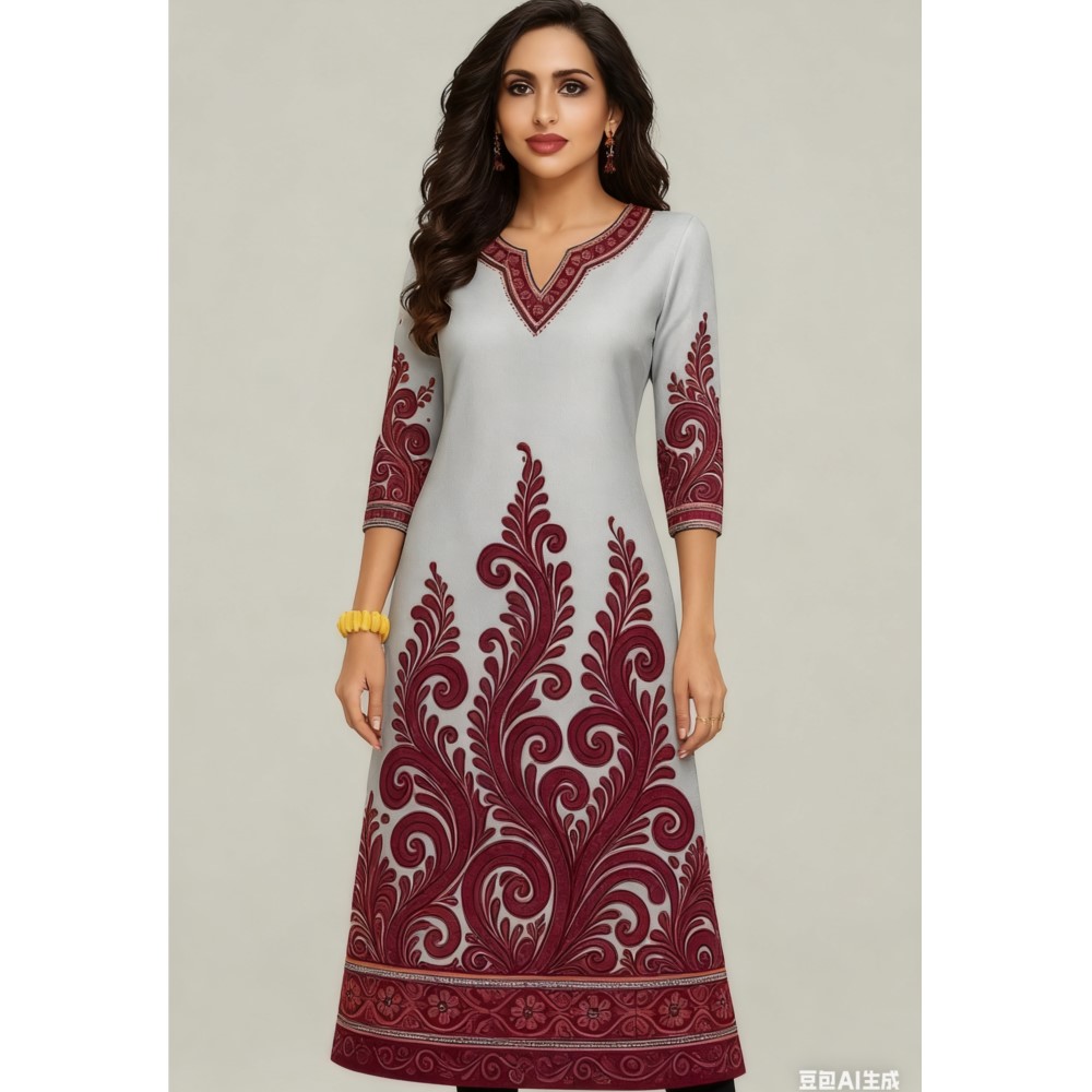 Moslim Kurt Bloemen Damesmode  - Ethnic Fashion Kurtis recensie en prijs